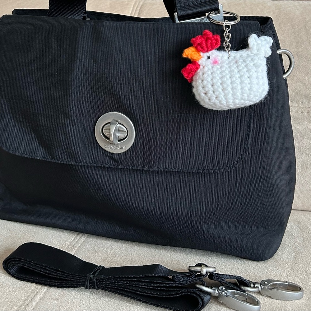 Baggallini Satchel, Tote with Multiple Compartments Turnlock, Crossbody Strap - Picture 13 of 15